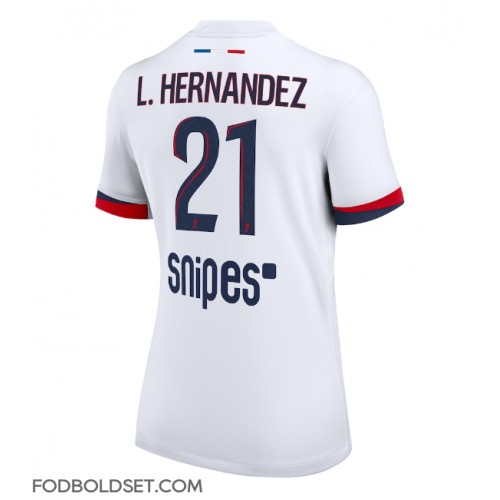 Paris Saint-Germain Lucas Hernandez #21 Udebanetrøje Dame 2025-26 Kortærmet